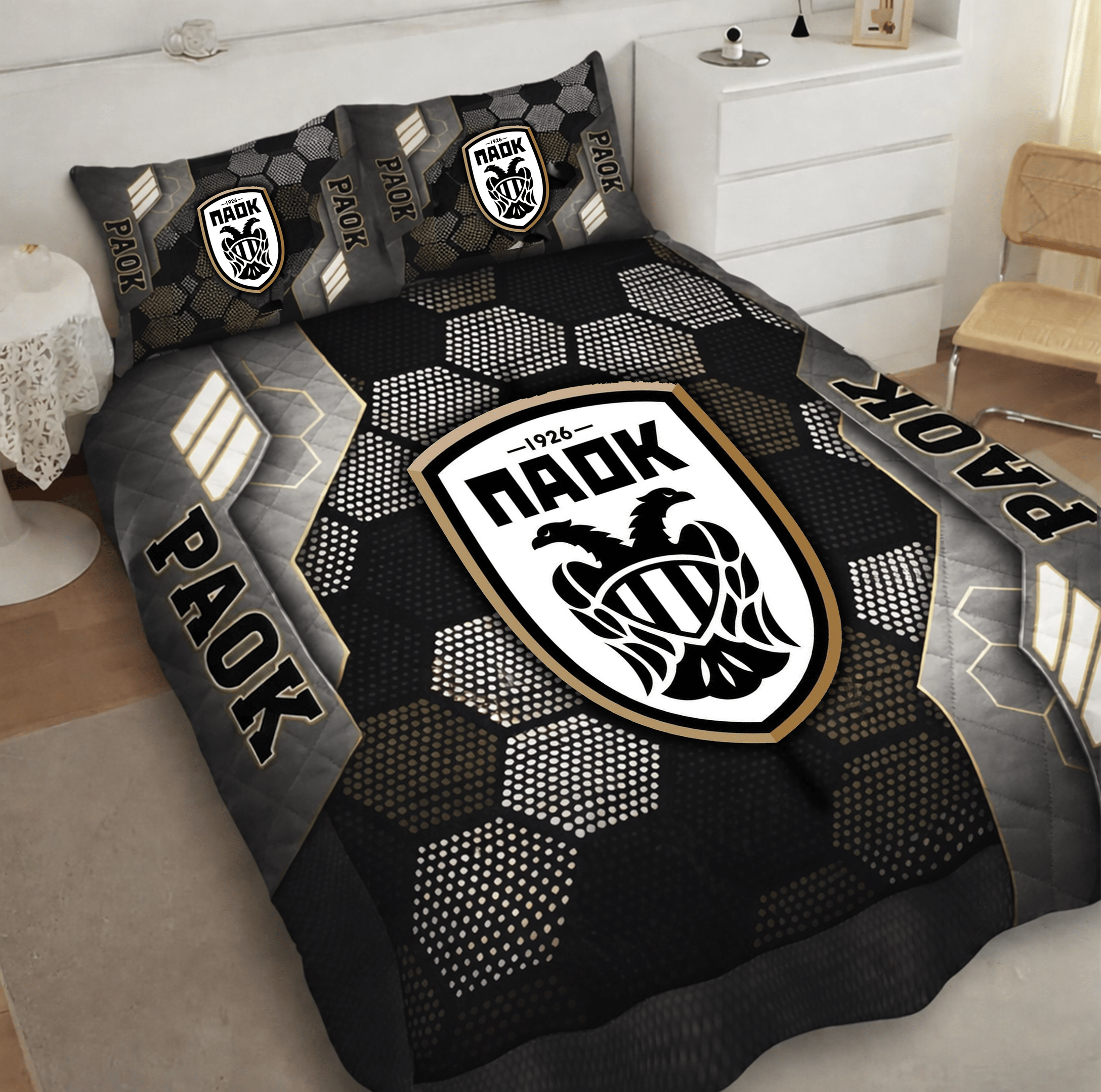 PAOK Thessaloniki Inspired Quilt Set