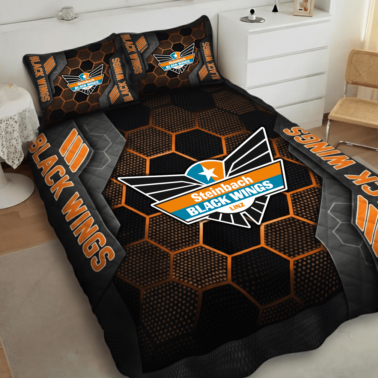 Black Wings Linz Inspired Quilt Set