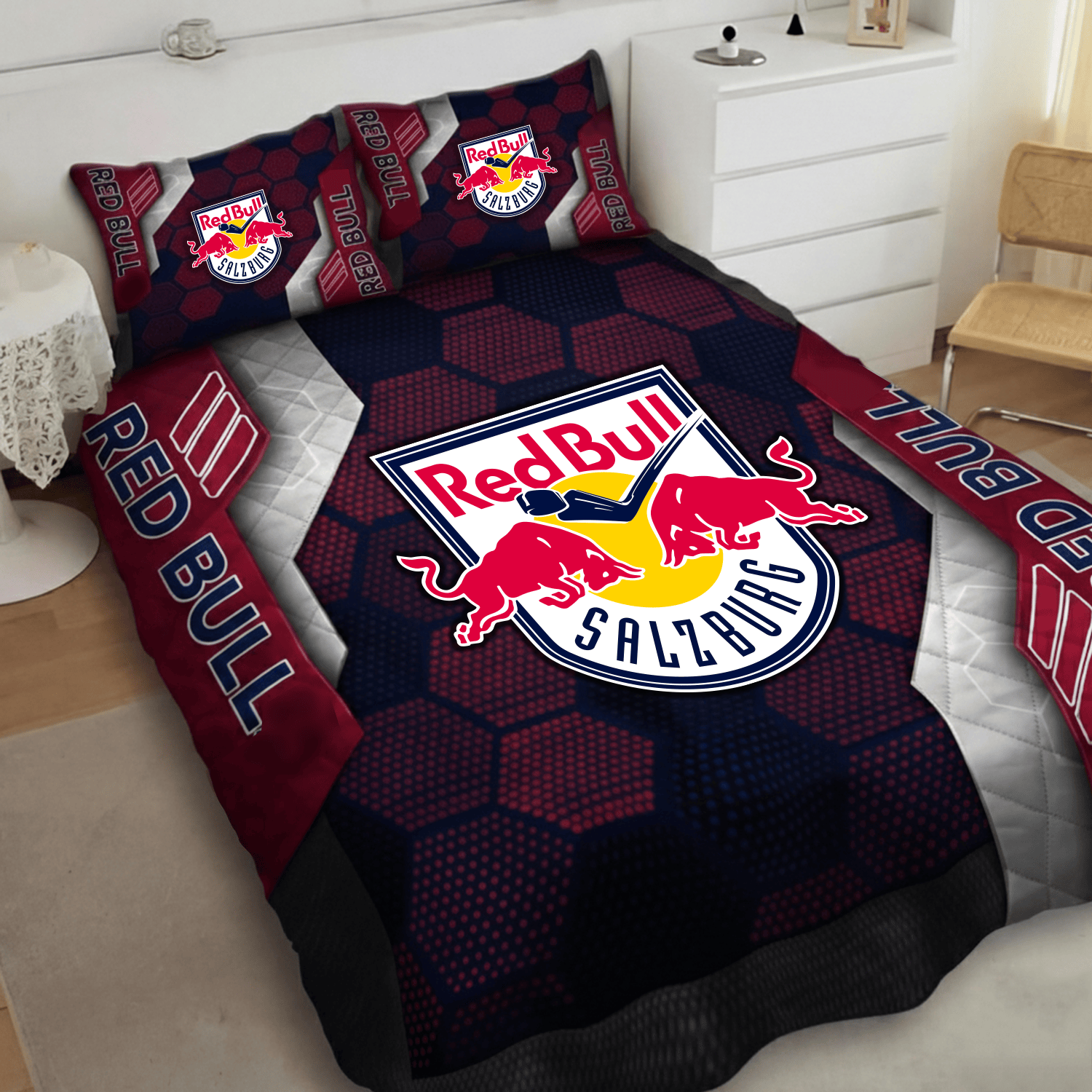 EC Red Bull Salzburg Inspired Quilt Set
