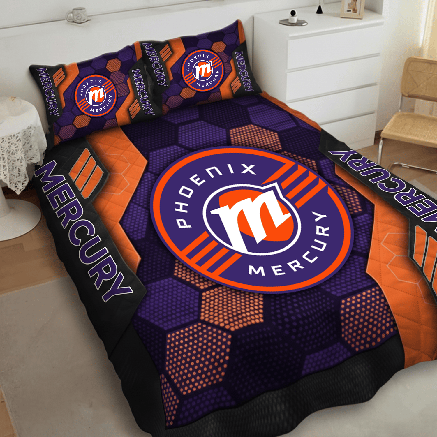 Phoenix Mercury Inspired Quilt Set