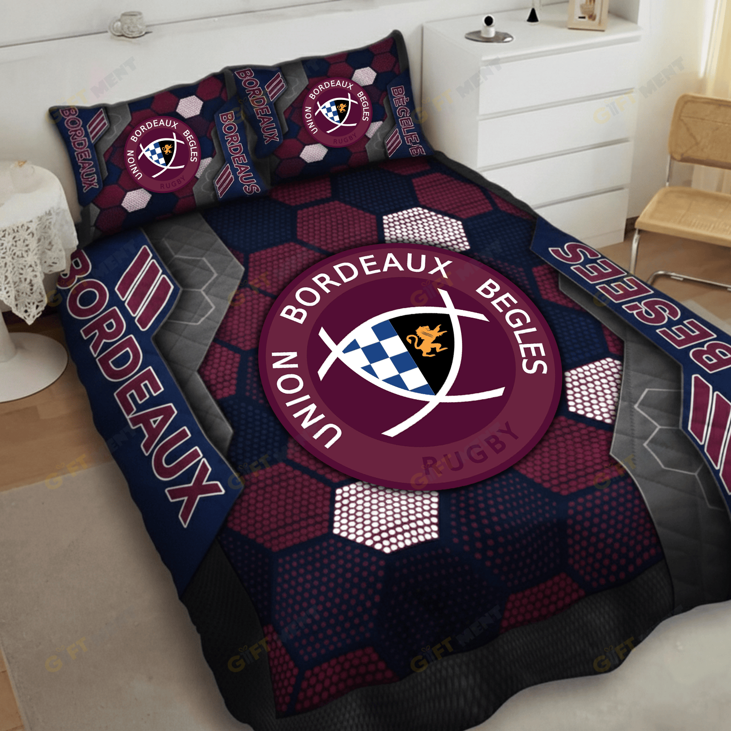 Bordeaux BÃ¨gles Inspired Quilt Set