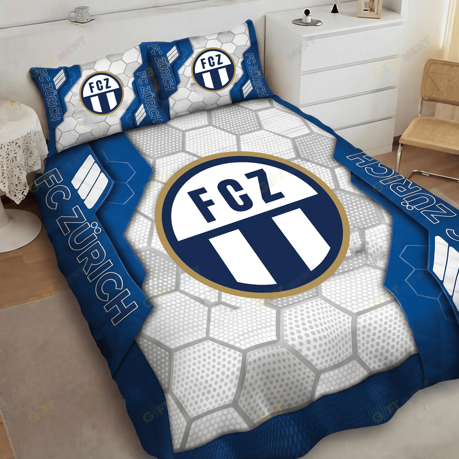 FC ZÃ¼rich Inspired Full Bedding Set