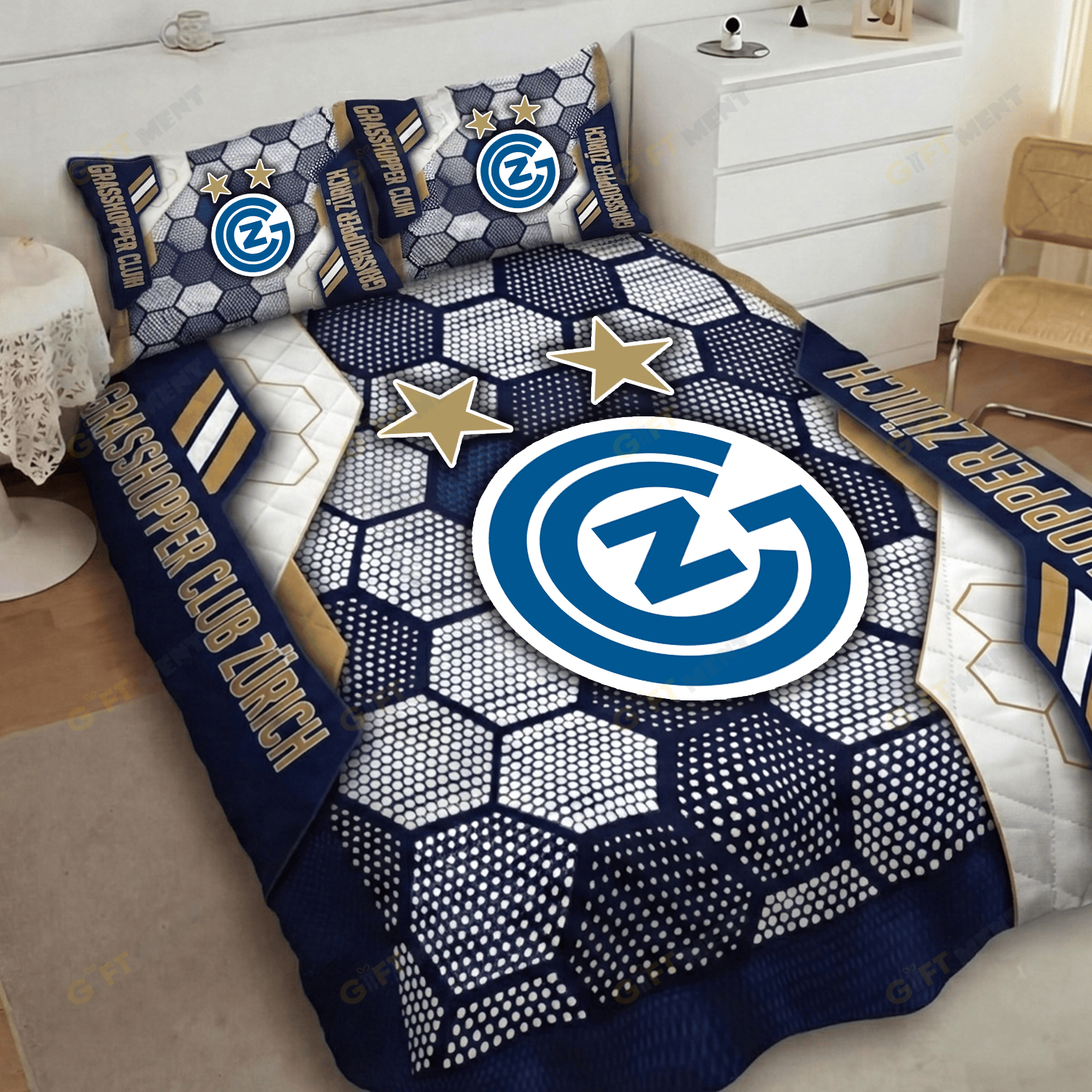 Grasshopper Club ZÃ¼rich Inspired Full Bedding Set