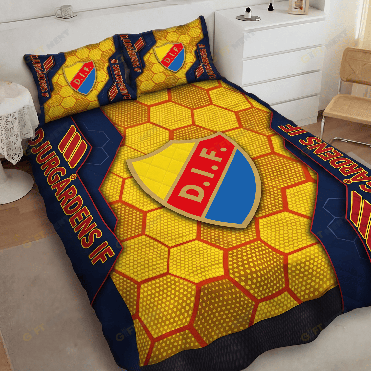 DjurgÃ¥rdens IF Inspired Full Bedding Set