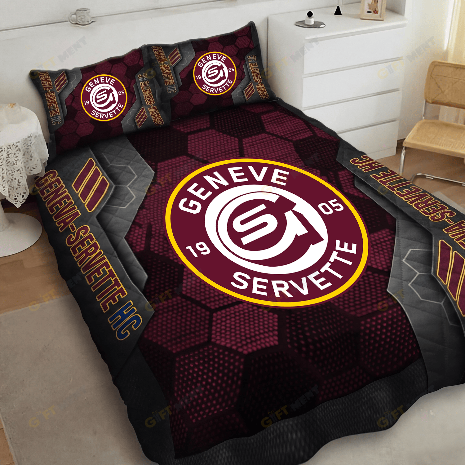 GenÃ¨ve Servette HC Inspired Full Bedding Set