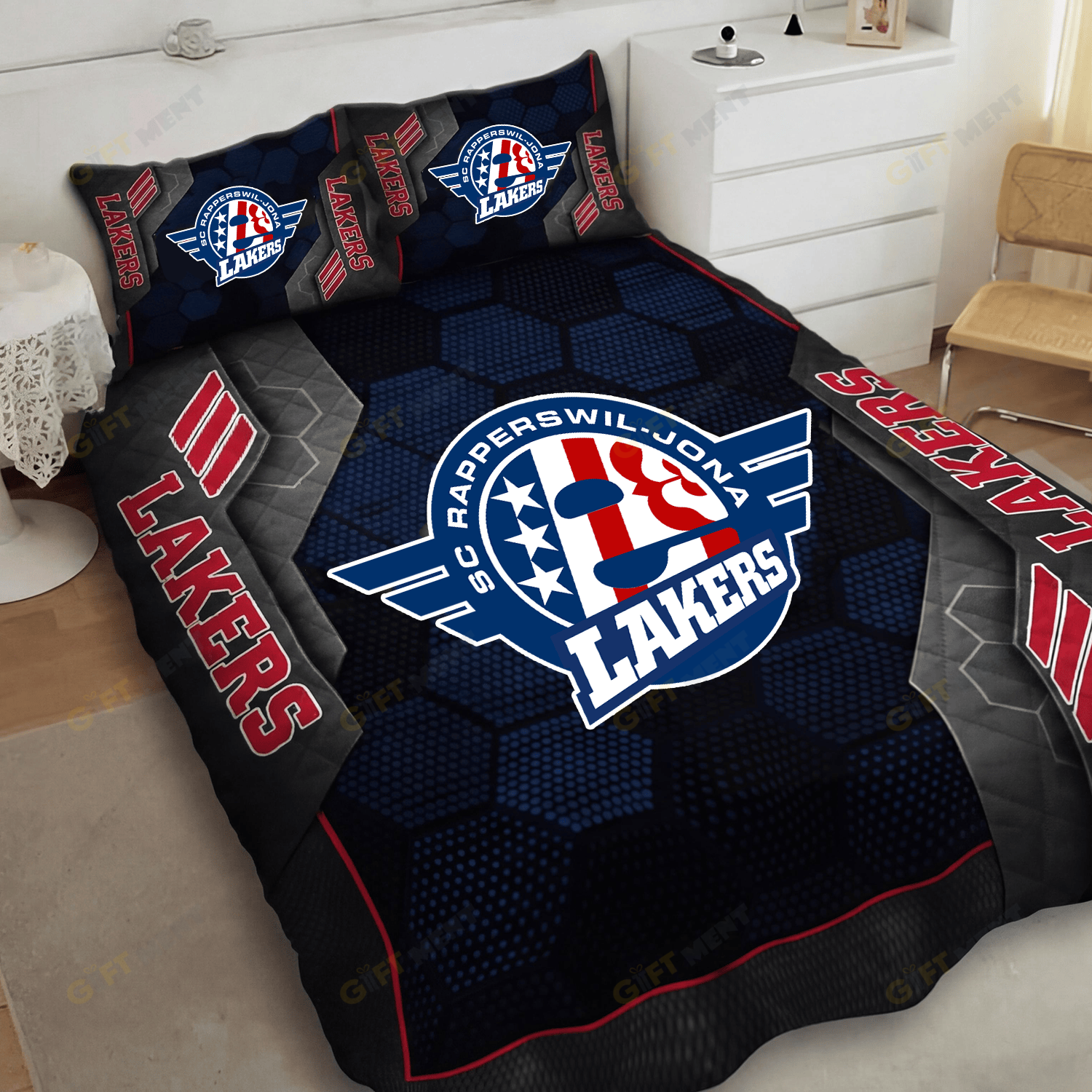 Rapperswil Jona Lakers Inspired Full Bedding Set