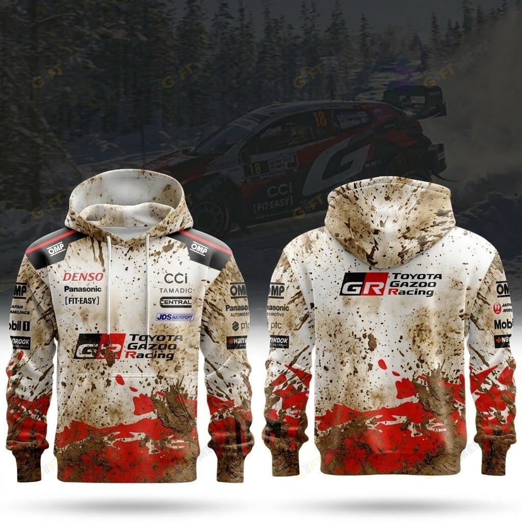 Mud Splatter TOYOTA GAZOO RACING WORLD RALLY TEAM V2 3D Racing Jersey 2026